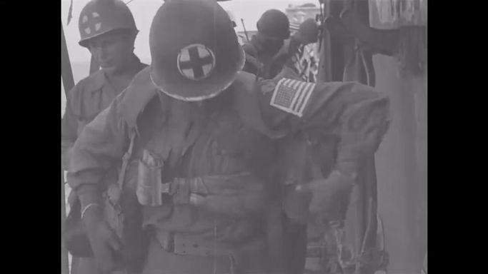 36th Infantry Division - Operation Dragoon, on ships and landing, Southern France; August 1944